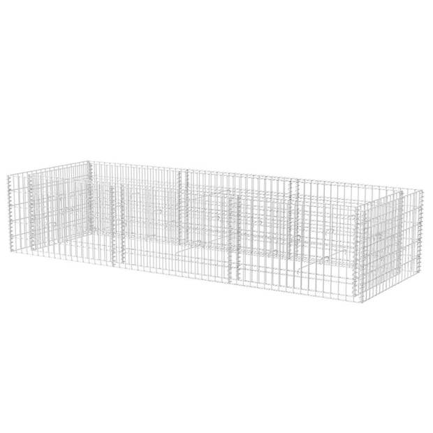 vidaXL Gabion plantenbak verhoogd 270x90x50 cm staal