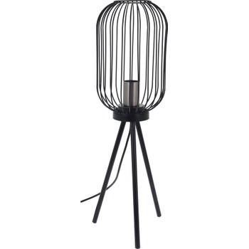 Art deco - Staande lamp - Zwart - Metaal