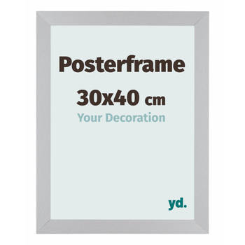 Posterlijst 30x40cm Zilver Mat MDF Parma