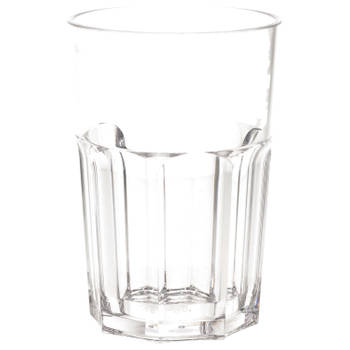 Onbreekbaar retro glas transparant kunststof 45 cl/450 ml - Longdrinkglazen