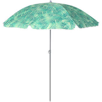 Blokker strandparasol 180cm - City Oasis - groen/lichtgroen