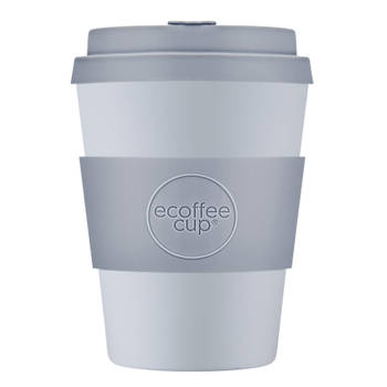Ecoffee Cup Glittertind PLA - Koffiebeker to Go 350 ml - Lila Siliconen