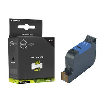 Inktmedia® - Inktcartridge - Geschikt HP 15 C6615DE inktcartridge zwart - Cartridge met Inkt