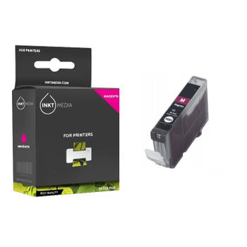 Inktmedia® - Inktcartridge - Geschikt Canon BCI-3/6M inktcartridge Magenta - Cartridge met Inkt