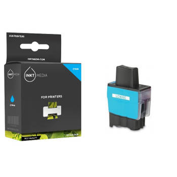 Inktmedia® - Inktcartridge - Geschikt Brother LC-900C inktcartridge Cyaan - Cartridge met Inkt