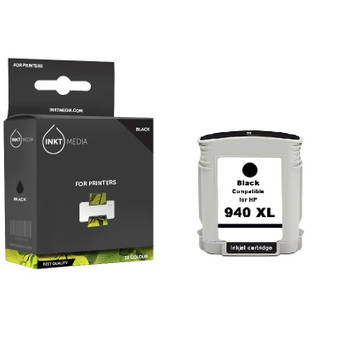 Inktmedia® - Inktcartridge - Geschikt HP 940XL C4906AE inktcartridge zwart hoge capaciteit - Cartridge met Inkt