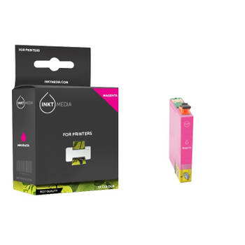 Inktmedia® - Inktcartridge - Geschikt Epson T0713 inktcartridge Magenta - Cartridge met Inkt