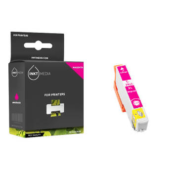 Inktmedia® - Inktcartridge - Geschikt Epson 24XL T2433 T2423 inktcartridge magenta hoge capaciteit - Cartridge met Inkt