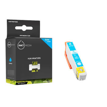 Inktmedia® - Inktcartridge - Geschikt Epson 24XL T2435 T2425 inktcartridge licht cyaan hoge capaciteit - Cartridge m...