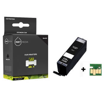 Inktmedia® - Inktcartridge - Geschikt Canon PGI-550BK XL inktcartridge Zwart MET CHIP - Cartridge met Inkt