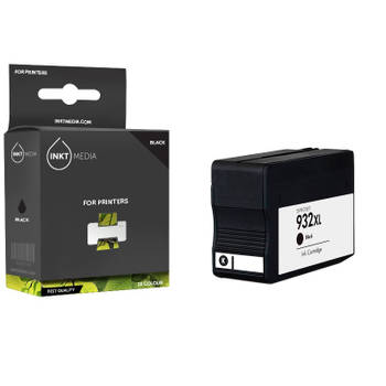 Inktmedia® - Inktcartridge - Geschikt HP 932XL (CN053AE) inktcartridge zwart hoge capaciteit - Cartridge met Inkt