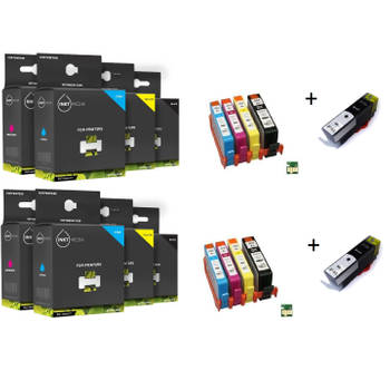 Inktmedia® - Geschikt HP 364XL AANBIEDING SET XL serie MET CHIP 10x