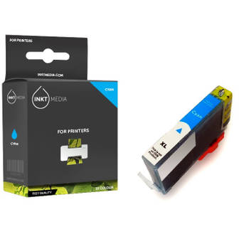 Inktmedia® - Inktcartridge - Geschikt HP 655 XL inktcartridge Cyaan (CZ110A) - Cartridge met Inkt