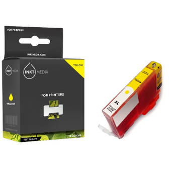 Inktmedia® - Inktcartridge - Geschikt HP 655 XL inktcartridge Geel (CZ112A) - Cartridge met Inkt