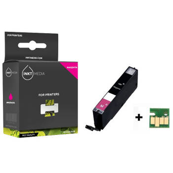 Inktmedia® - Inktcartridge - Geschikt Canon CLI-571M XL inktcartridge magenta hoge capaciteit - Cartridge met Inkt