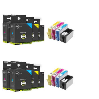 Inktmedia® - Geschikt Aanbieding 2x HP 934XL / HP 935XL multipack zwart/cyaan/magenta /geel