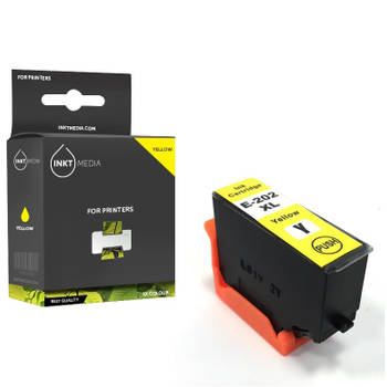 Inktmedia® - Inktcartridge - Geschikt Epson 202XL inktcartridge geel hoge capaciteit - Cartridge met Inkt