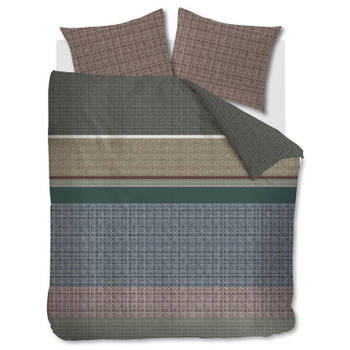 Beddinghouse Dekbedovertrek Birger Olive Green-1-persoons (140 x 200/220 cm)