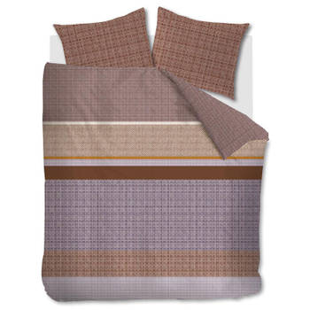 Beddinghouse Dekbedovertrek Birger Mauve-1-persoons (140 x 200/220 cm)