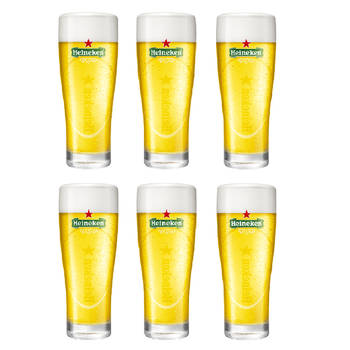 Heineken Bierglazen Ellipse - 250 ml - 6 stuks