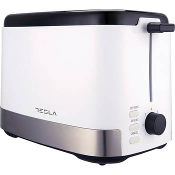 Blokker Tesla TS300BWX - Broodrooster - 800W - Ontdooien & Roosteren - Toaster - Wit aanbieding