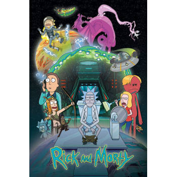 Pyramid Rick and Morty Toilet Adventure Poster 61x91,5cm