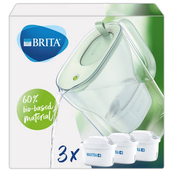 BRITA - Waterfilterkan Style Eco Cool - Groen - 2,4l + 3 MAXTRA+ Waterfilterpatronen