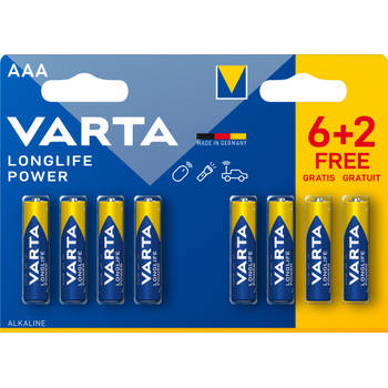 Varta Longelife Power AAA blister 8 LR03
