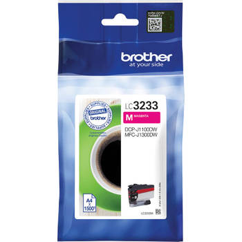 Brother inktcartridge, 1.500 pagina's, OEM LC3233M, magenta