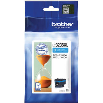 Brother inktcartridge, 5.000 pagina's, OEM LC3235XLC, cyaan