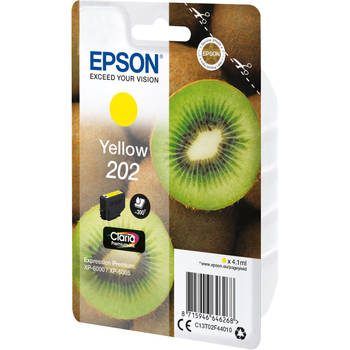 Epson inktcartridge 202, 300 pagina's, OEM C13T02F44010, geel