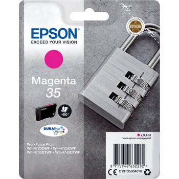 Epson inktcartridge 35, 9,1 ml, OEM C13T35834010, magenta