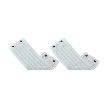 Leifheit - Clean Twist M / Combi Clean M vloerwisser vervangingsdoek met drukknoppen – Micro Duo – 33 cm / set van 2