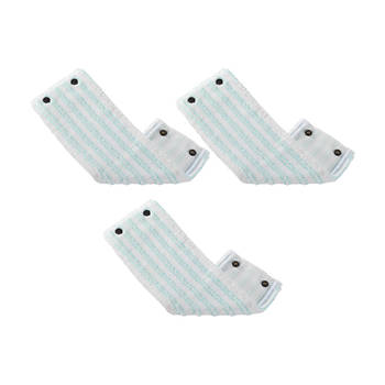 Leifheit - Clean Twist M / Combi Clean M vloerwisser vervangingsdoek met drukknoppen – Micro Duo – 33 cm / set van 3