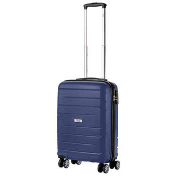 TravelZ Big Bars Handbagagekoffer 55cm Handbagage TSA Blauw