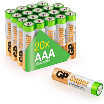 GP Super Alkaline AAA batterijen - 20 stuks