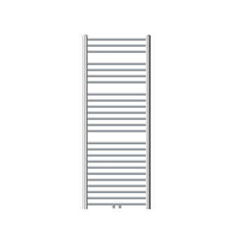 Badkamerradiator Sahara 600x1500 mm chroom gebogen met middenaansluiting LuxeBath