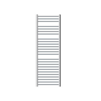 Elektrische badkamerradiator met verwarmingselement 1200W 500x1500 mm Chroom gebogen met zijaansluiting &