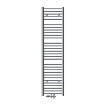 Badkamerradiator Sahara 400x1800 mm chroom recht met middenaansluiting