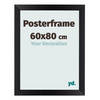 Posterlijst 60x80cm Zwart Mat MDF Parma