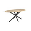 Eettafel ovaal 160cm Rato bruin ovale tafel