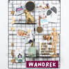 Gadgy Wandrek Industrieel Zwart - Vouwbaar met 2 losse Plankjes – incl. 6 S-Haken en 10 Knijpers – 2 losse Wandrekken