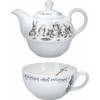 V&A - Tea for One Theepot Set, Porselein, 0.25 L - V&A Alice in Wonderland