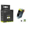 Inktmedia® - Inktcartridge - Geschikt Canon PGI-520BK inktcartridge Zwart MET CHIP - Cartridge met Inkt