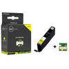 Inktmedia® - Inktcartridge - Geschikt Canon CLI-551Y XL inktcartridge Geel MET CHIP - Cartridge met Inkt