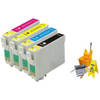 Inktmedia® - Inktcartridge - Geschikt Epson 18 18XL T1806 T1816 serie Reinigings inktcartridges - Cartridge met Inkt