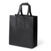 Draagtas/schoudertas/boodschappentas in de kleur zwart 35 x 40 x 15 cm - Boodschappentassen