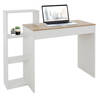 Bureau met legplank 110x72x40 cm Wit/Sonoma Eik Hout ML Design