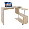 Bureau met vier wielen 150x88x75 cm MDF naturel ML-Design