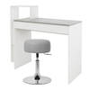 Bureau met kruk 110x72x40 cm wit/betonlook ML design